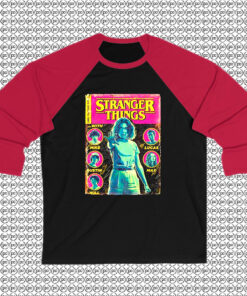 Stranger Things Comic Cover Raglan Tee