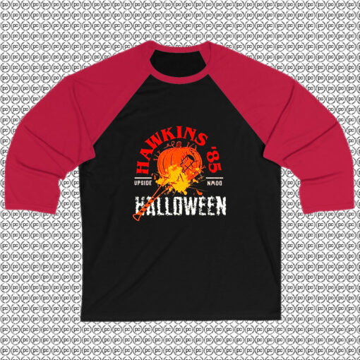 Stranger Things Hawkins 85 Halloween Raglan Tee