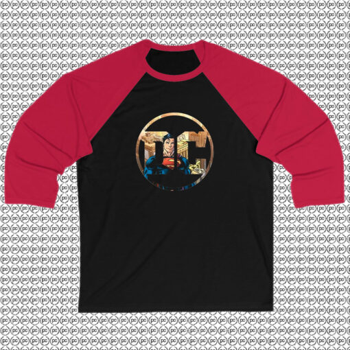 Superman DC Comics Logo Raglan Tee