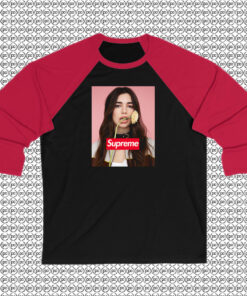 Supreme Logo Box Dua Lipa Hoodie Raglan Tee