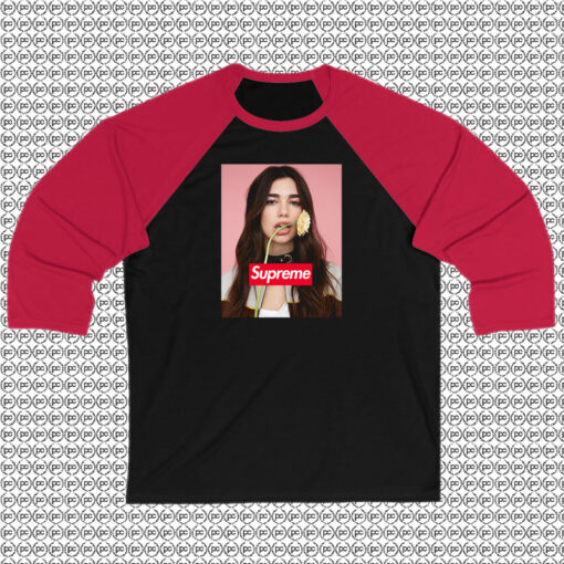 Supreme Logo Box Dua Lipa Hoodie Raglan Tee