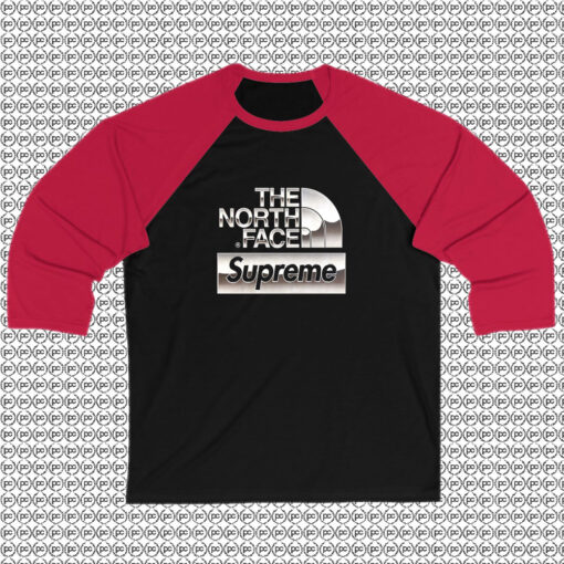 Supreme x The North Face Metallic Raglan Tee