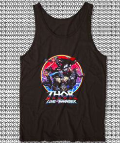 Thor Love And Thunder Retro Circle Marvel Comics Unisex Tank Top