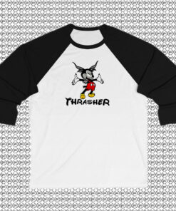 Thrasher Magazine Mouse Goat Raglan Tee