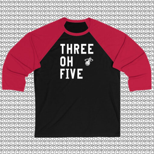 Three Oh Five Miami Heat Raglan Tee