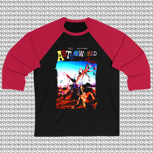 Travis Scott Astroworld Bootleg Raglan Tee