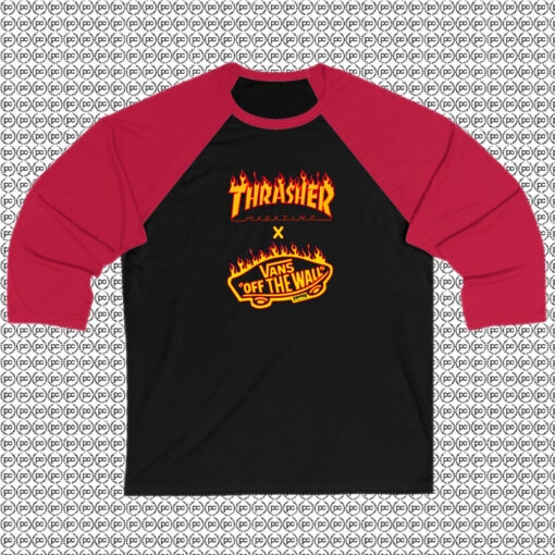 Vans x Thrasher 2017 Collaboration Raglan Tee