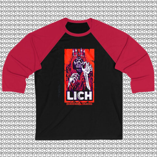 Vintage Lich Dungeons Dragons Raglan Tee