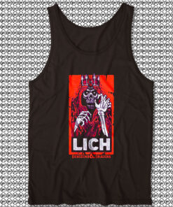 Vintage Lich Dungeons Dragons Unisex Tank Top