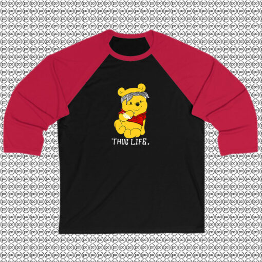 Winnie The Pooh Thug Life Raglan Tee