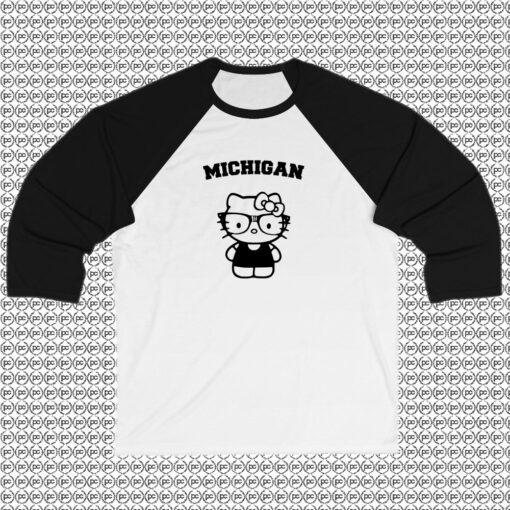 michigan hello kitty Raglan Tee