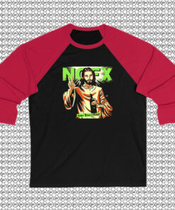 nofx never trust a hippy Raglan Tee