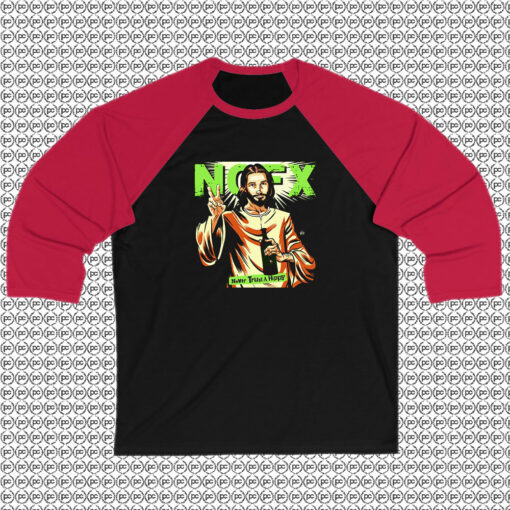 nofx never trust a hippy Raglan Tee