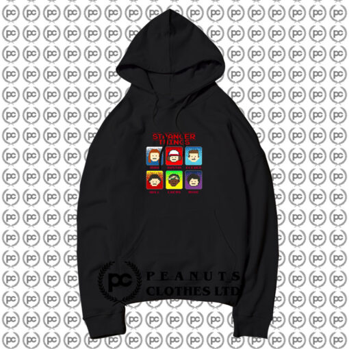 8 Bit Characters Stranger Things Hoodie