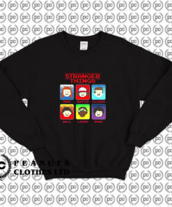 8 Bit Characters Stranger Things Sweatshirt