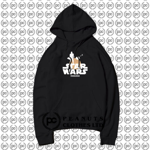 Bounty Hunter And Child Silhouettes Star Wars The Mandalorian Hoodie