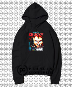 Childs Play Chucky Collage Boyfriend Fit Girls Hoodie