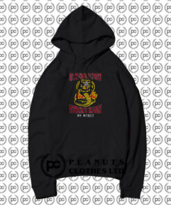 Distressed Strike First Strike Hard No Mercy Cobra Kai Hoodie