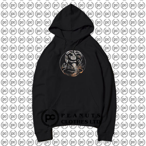 Faux Chrome Logo Cobra Kai Hoodie