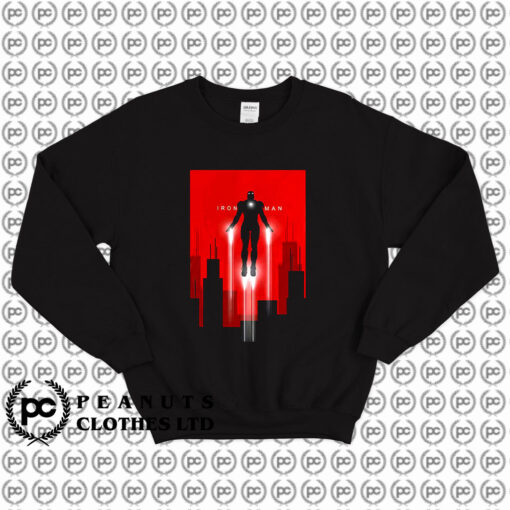 Flying Silhouette Iron Man Sweatshirt