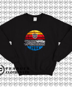 Retro 1984 Stripes Autobots Logo Transformers Sweatshirt