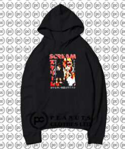 Scream Collage Boyfriend Fit Girls Hoodie