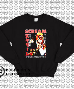 Scream Collage Boyfriend Fit Girls Sweatshirt