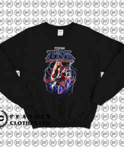 Shredding The Axe Thor Love And Thunder Marvel Comics Sweatshirt