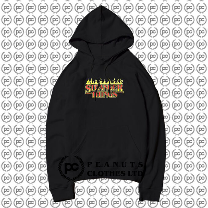 Stranger Things Flaming Logo Hoodie