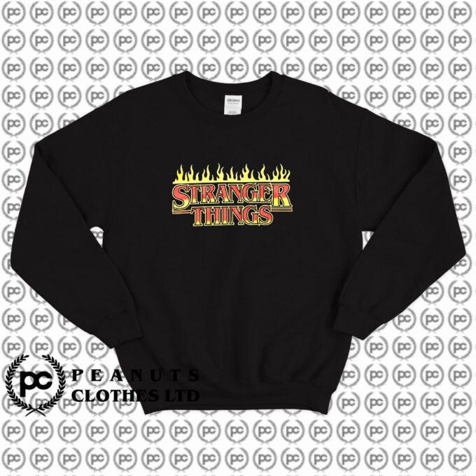 Stranger Things Flaming Logo Sweatshirt