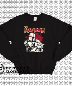 The Mandalorian Bounty Hunter And Child Star Wars Sweatshirt