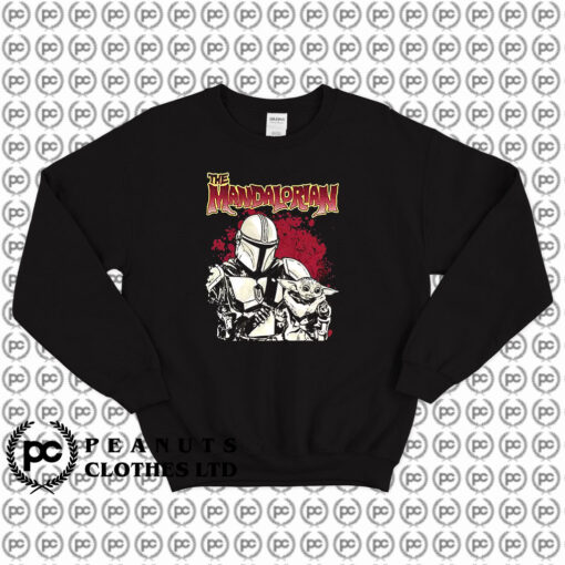 The Mandalorian Bounty Hunter And Child Star Wars Sweatshirt