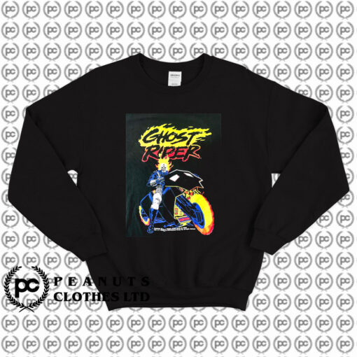 Vintage Marvel Comic Images Ghost Rider Sweatshirt