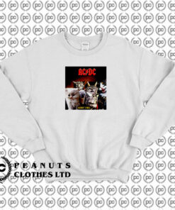 ACDC Cat Rock Band Highway To Hell Metal Sweatshirt