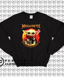 Baby Yoda Hug Guitar Megadeth Killing Is My Business Sweatshirt