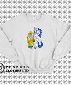 Big Mouth Drawing of a Unicorn Funny Sweatshirt