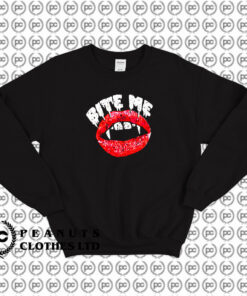 Bite Me Vampire Authentic Vintage Sweatshirt