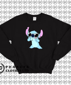 Cute Disney Lilo Stitch Sunglasses Sweatshirt