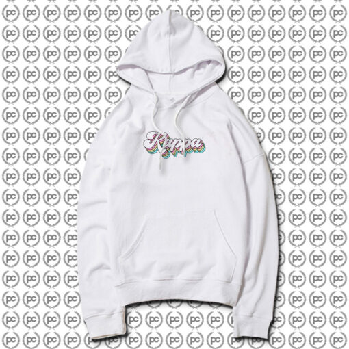 Cute Kappa Kappa Gamma Sorority Groovy Rainbow Hoodie