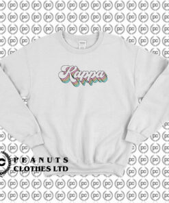 Cute Kappa Kappa Gamma Sorority Groovy Rainbow Sweatshirt