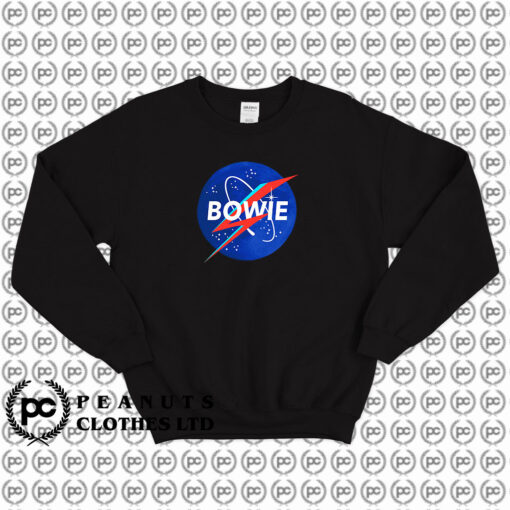 David Bowie Space Nasa Logo Sweatshirt