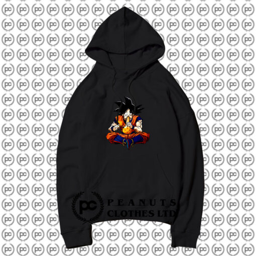 Goku Anime Fighter Smoking Funny Hoodie