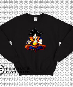 Goku Anime Fighter Smoking Funny Sweatshirt