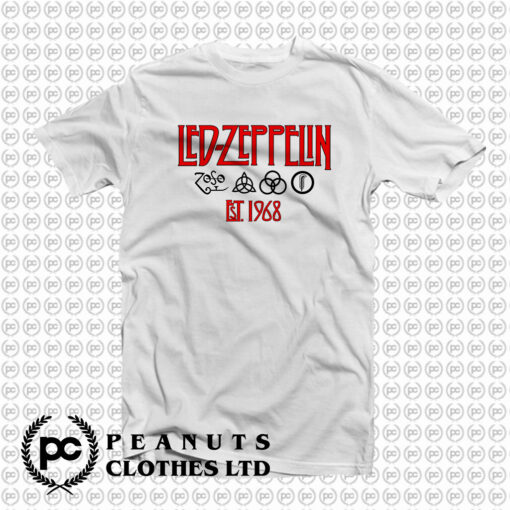 Led Zeppelin Symbols Est 68 T Shirt