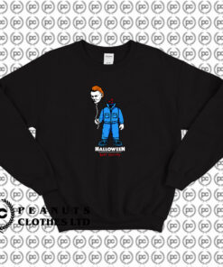 Michael Myers Balloon Head Halloween Sweatshirt