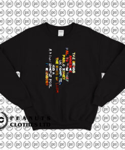 Radiohead Vertical Design Colorful Sweatshirt