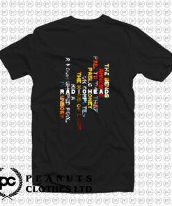 Radiohead Vertical Design Colorful T Shirt