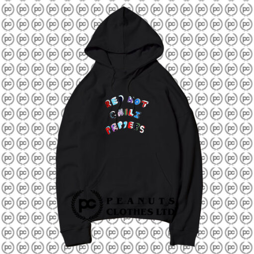 Red Hot Chili Peppers Colorful Block Letters Hoodie