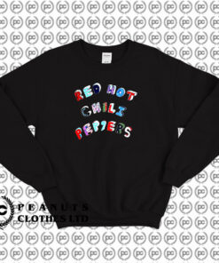 Red Hot Chili Peppers Colorful Block Letters Sweatshirt