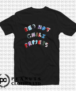 Red Hot Chili Peppers Colorful Block Letters T Shirt